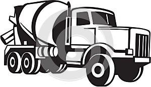 Cement Truck Illustration photo