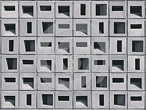 Cement wall cubic pattern Geometric background Architecture details