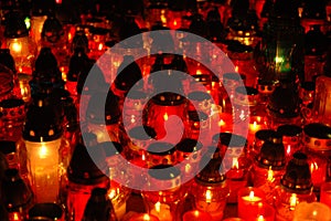 Cementary candles at night mac