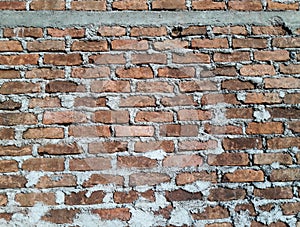 Cemented brick wall background