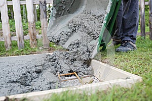 Cementing framework in the ground