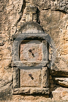 Cementiri de Olius is the cemetery of the parish of Olius, in the SolsonÃ¨s, designed by BernadÃ­ Martorell