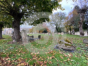 A cemetary at an Anglican church in England