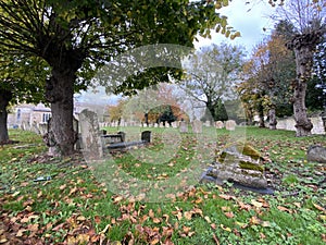 A cemetary at an Anglican church in England photo