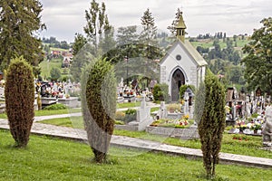 Cemetary in Bukowina Tatrzanska - Poland. photo