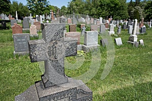 Cemetary stone cross