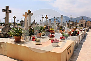 Cemetery in Alcudia, Mallorca