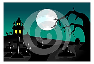 cemetery background vector image photo