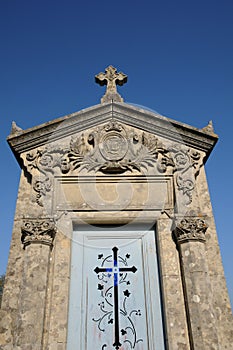 The cemetery of Boisemont in Val d Oise photo