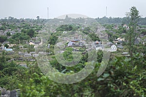 The cemetery at the Buddhist monastery