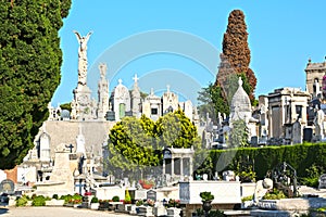 A cemetery on Castle Hill in NIce, France