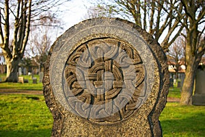 Cemetery Celtic gravestone