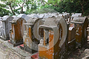 Cemetery. Cheung Chau Island. Hong Kong.