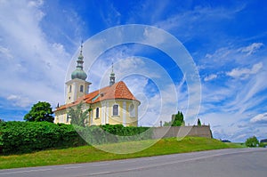 Cemetery Church in Sedlcany, Czech Republic