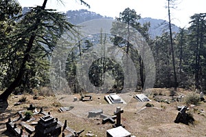 Cemetery of the Church of St. John in the Wilderness Himalaya Mountains India