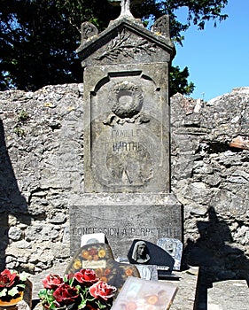 Cemetery in the city of Carcassonne next to the fortress, France, Languedoc-Roussillon