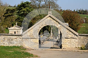 The cemetery of Condecourt in Val dâ€™Oise