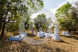 Cemetery on Don Khone Laos