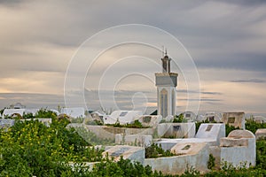 Cemetery on the edge of Meknes Medina, Morocco