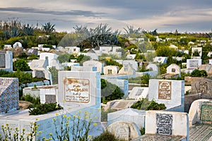 Cemetery on the edge of Meknes Medina, Morocco