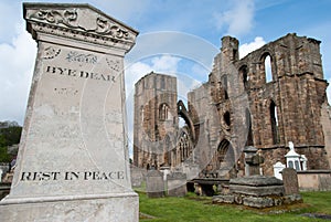 Cemetery at the Elgin Cathedral