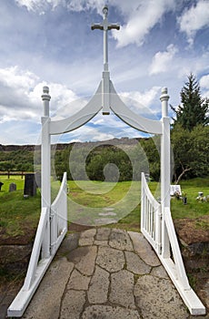 Cemetery entrance