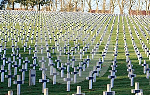 Cemetery of French soldiers from World War 1 in Targette.