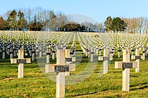 The cemetery of French soldiers from World War 1 in Targette