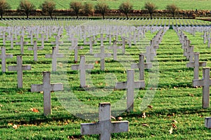 The cemetery of French soldiers from World War 1 in Targette photo