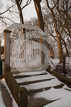 Cemetery gate