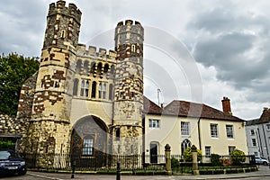 Cemetery Gate of St Augustine`s Abbey in Canterbury, England