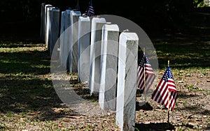 Cemetery Headstone at Savannah Georgia historic cemetery