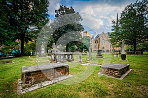 Cemetery in the historic Fourth Ward of Charlotte, North Carolina.