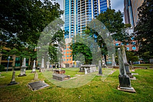 Cemetery in the historic Fourth Ward of Charlotte, North Carolina.