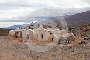 Cemetery at La Poma village along the Calchaqui Valley, Argentina