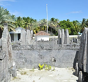 Cemetery in the Maldives