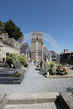 Cemetery in Mont Saint Michel, France photo