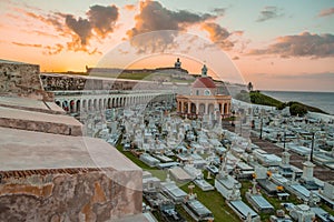 Cemetery near Castillo San Felipe del Morro in Old San Juan, Puerto Rico photo