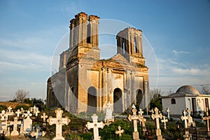 Cemetery and old church