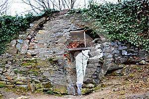 Cemetery of the old medieval saxon lutheran church in Sighisoara, Transylvania, Romania