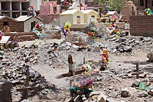 Cemetery in Purmamarca, Jujuy Province, Argentina