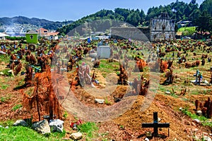 Cemetery & ruined church, San Juan Chamula, Mexico