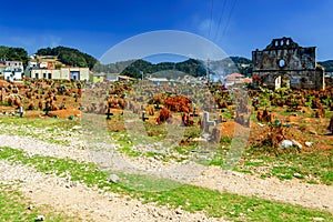 Cemetery & ruined church, San Juan Chamula, Mexico