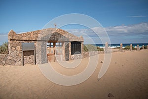 Entrada de cementerio en canario islas 