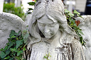 Cemetery statue of an angel