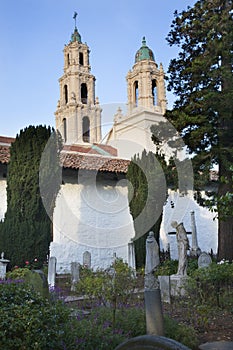 Cemetery Statues Mission Dolores San Francisco photo