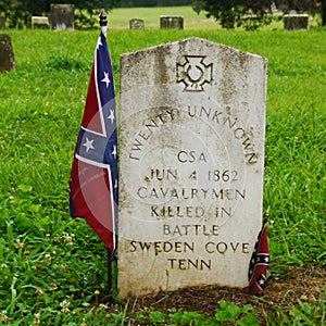 Unmarked Civil War graves--S. Pittsburg, TN photo