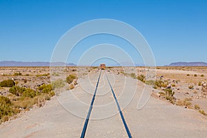 Cemetery trains Uyuni, Bolivia