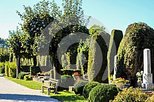 Cemetery in VaraÃÂ¾din. One of the most famous cemeteries. photo