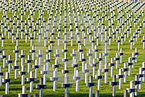 Cemetery world war one in France Vimy La Targette.